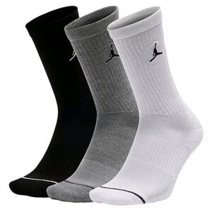 Jordan Everyday Crew Socks - DX9632 914 - White / Grey - 3 Pack - Size L (8-12)